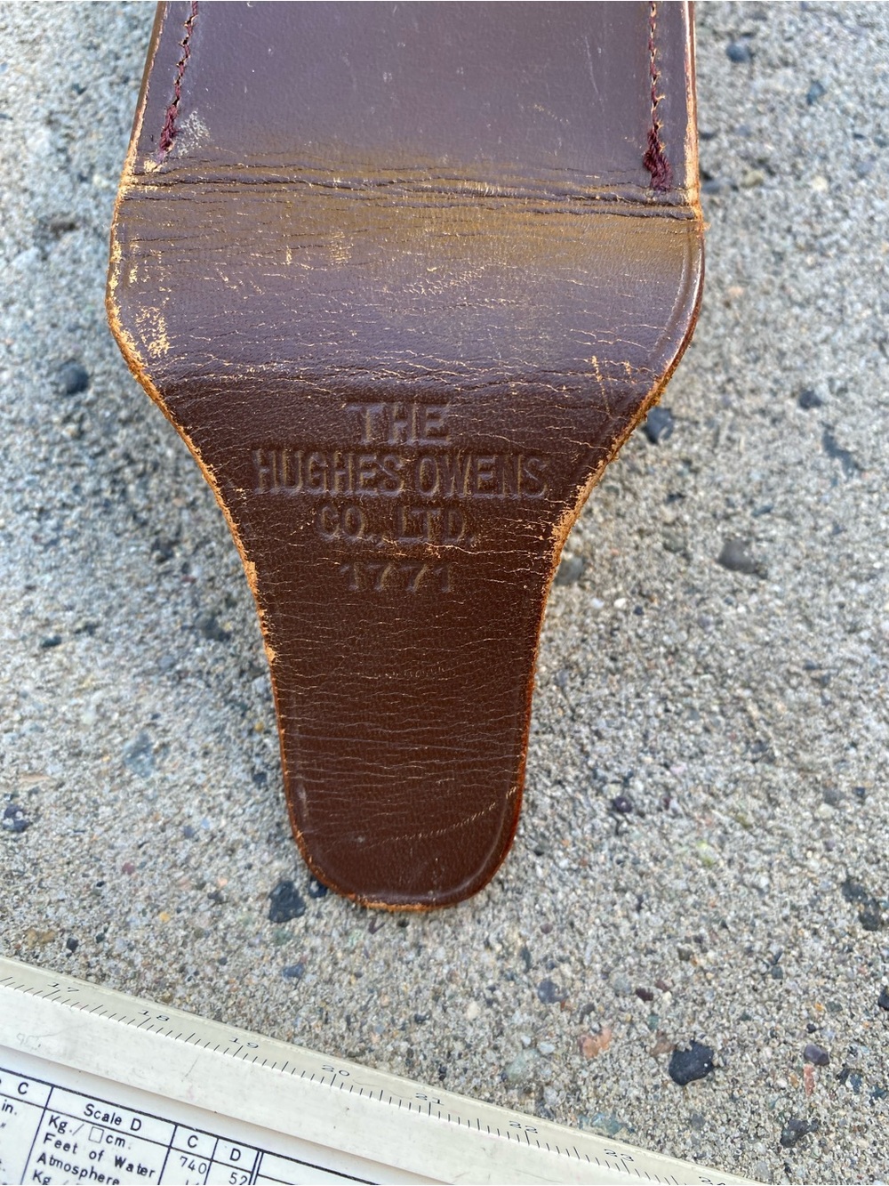 1940s/50s Hughes-Owens Model 1771 Engineering Slide Ruler with Leather Case - Picture 2 of 9